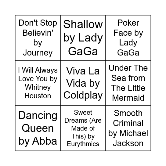 Bridgerton Bingo Card