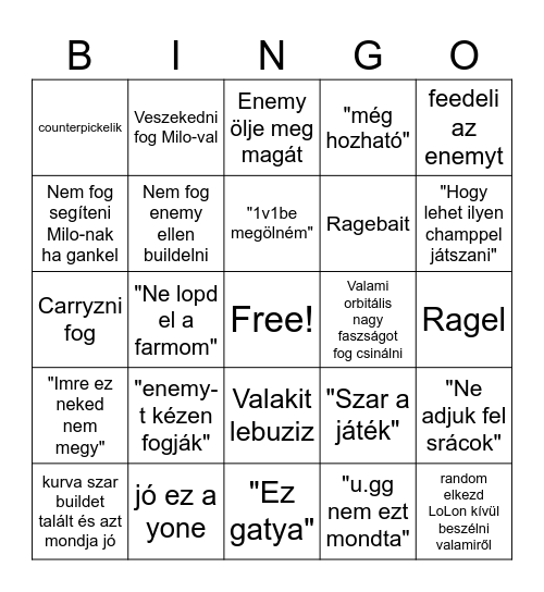 martin bingo Card