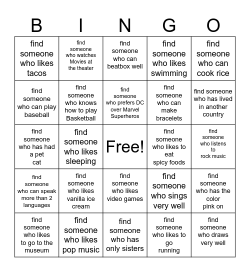 Leona Blanche Bingo Card