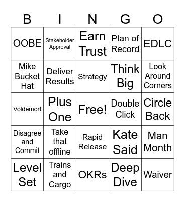 July Planning Bingo Card