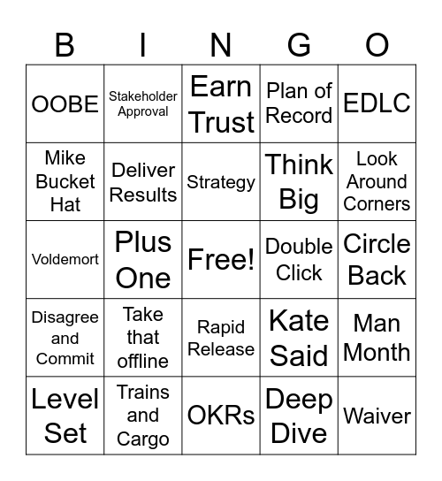 July Planning Bingo Card