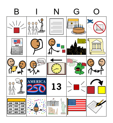 The U.S. Turns 250! Bingo Card