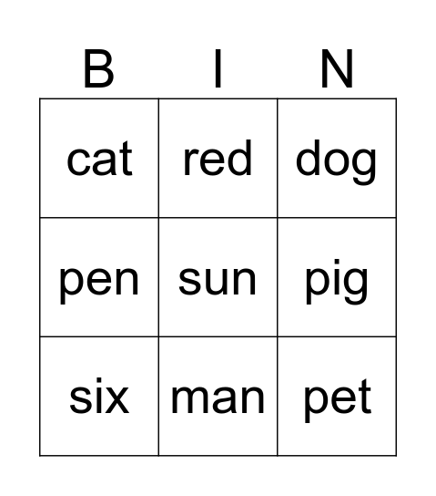 BINGO! Bingo Card
