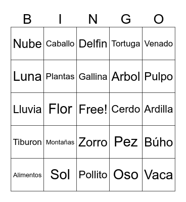 Loteria Bingo Card