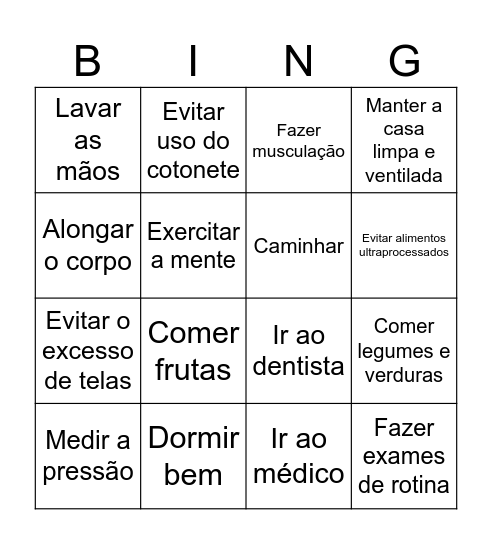 BINGO do GIC! Bingo Card