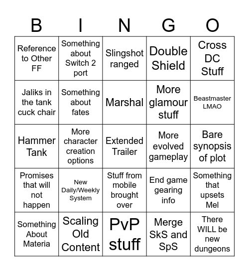 FanFest Bingo Card