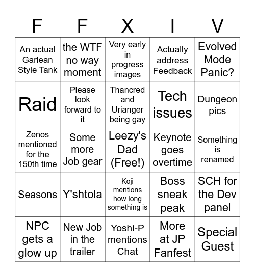 Fanfest Berlin 26 Bingo Card