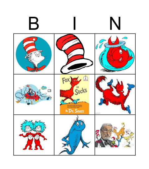 Dr. Seuss Bingo Card