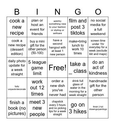 Auds BingoOO Bingo Card