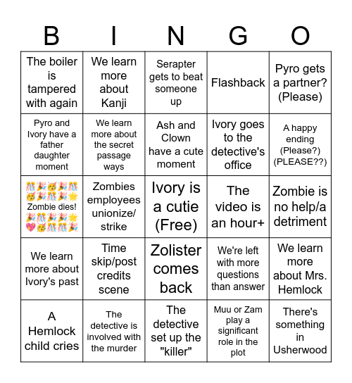 Whitepine final Bingo Card