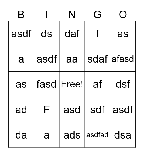 GENCON 2026 Bingo Card