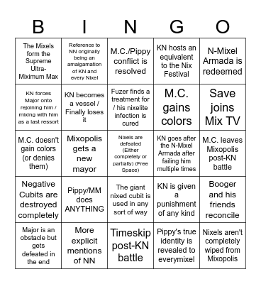 MU:R CH 10 BINGO Card