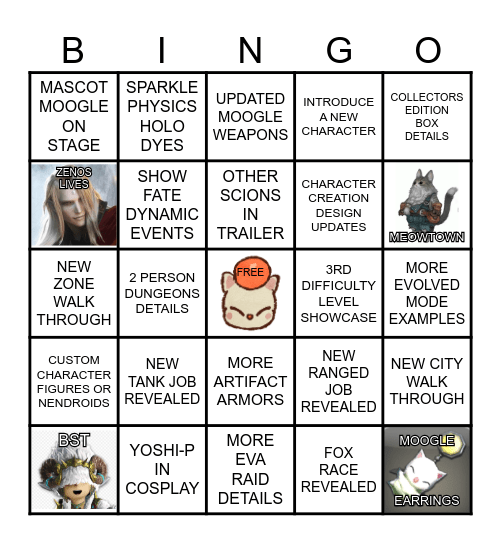 FFXIV FAN FEST EU / 2026 Bingo Card