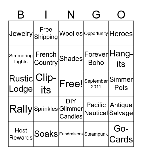 EZ-PZ Pinkgo Bingo Card