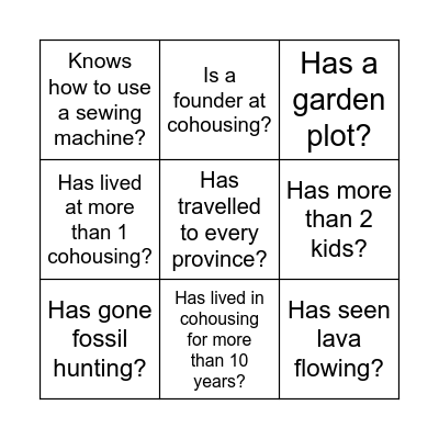 Can you find someone WHO... (Write their first and last name in the space below) Bingo Card