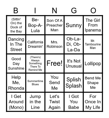 SAFIRE 30 JULY - IT'S SUMMER Bingo Card