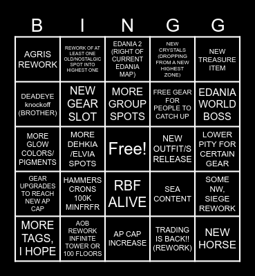 ULTIMATE BINGO CARD Bingo Card