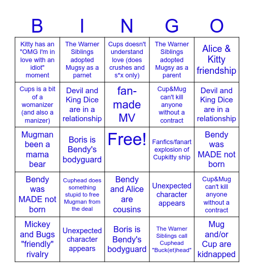 welcome to inkwood au Bingo Card