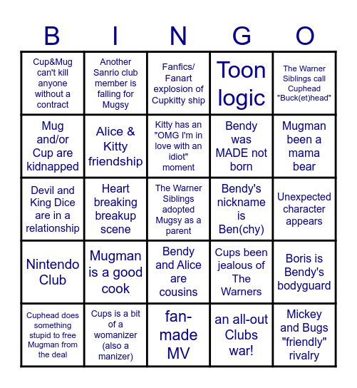 welcome to inkwood au Bingo Card