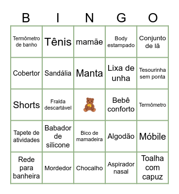 Chá do Levi Bingo Card