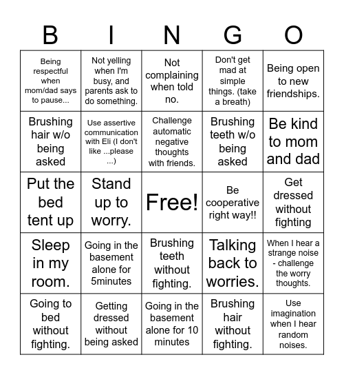 The Bingo Card Bingo Card