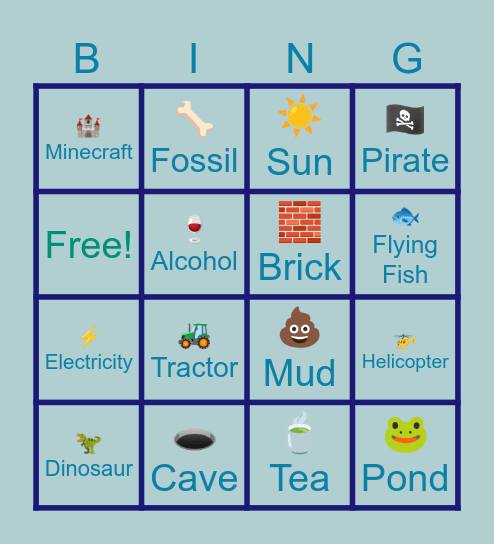 Bingooo Bingo Card
