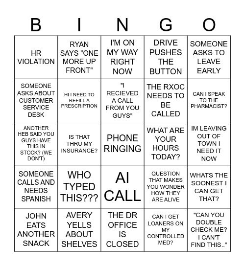 TECH BINGO Card