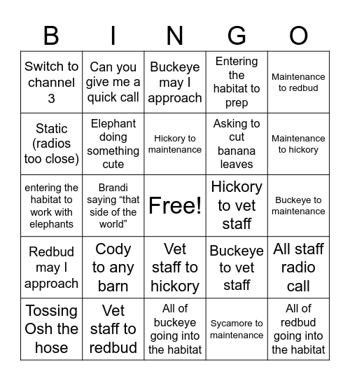 NZKW Bingo Card