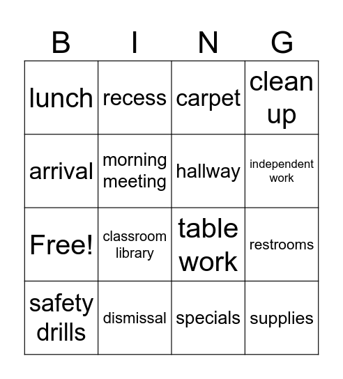 Y2C Bingo! Bingo Card