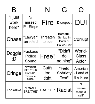 Midfest Bingo Card