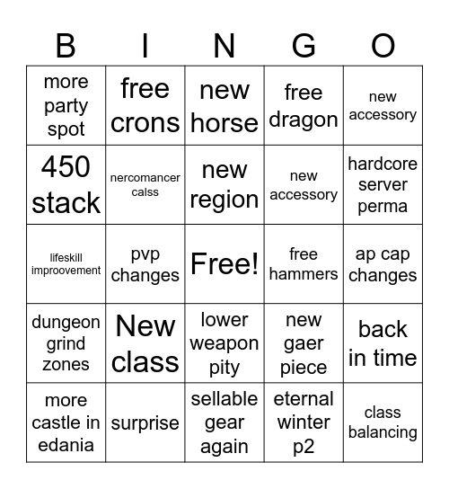 heidel ball Bingo Card