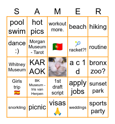 Sammer Vingo 🪷 Bingo Card