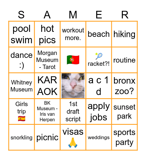 Sammer Vingo 🪷 Bingo Card