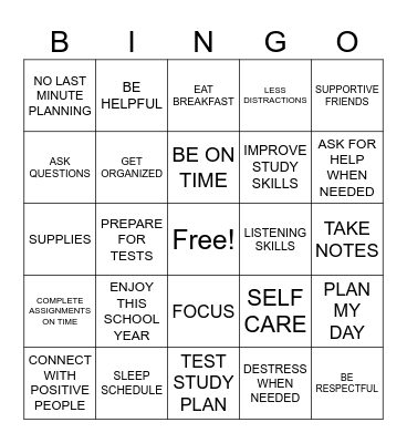 FALL INTO LEARNING Bingo Card