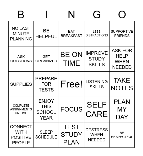 FALL INTO LEARNING Bingo Card