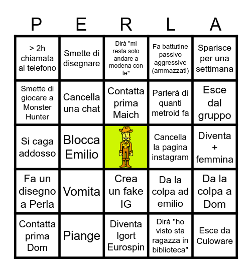 Federico che si amazas Bingo Card