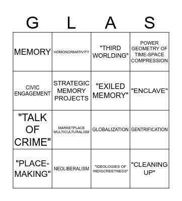 "GLOBAL ASIA IN CHICAGO" PART 1 Bingo Card