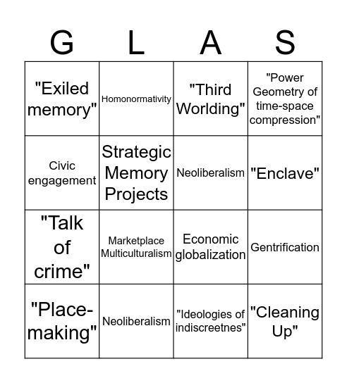 "GLOBAL ASIA IN CHICAGO" PART 1 Bingo Card