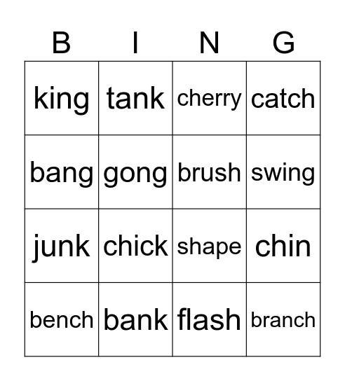 Bingo! Bingo Card