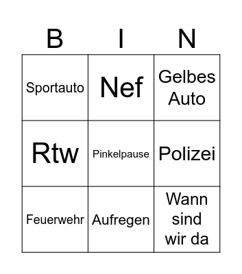 Auto Bingo Card