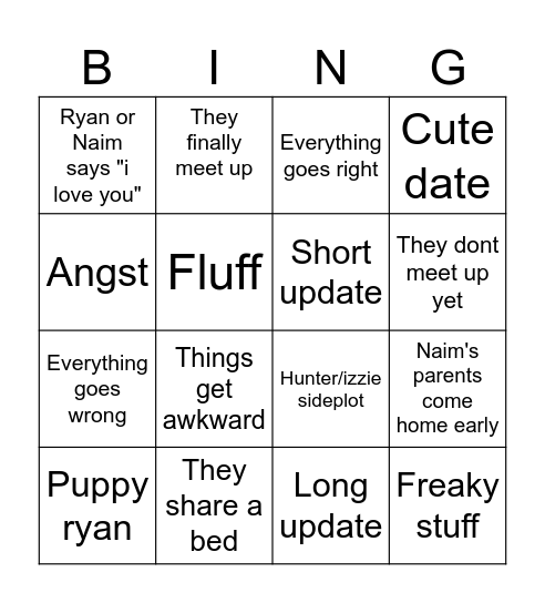 Crush update 9. Bingo Card