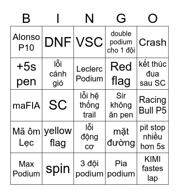 Bingo Card