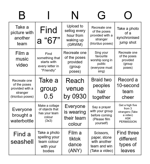 Ragnarok Bingo Card