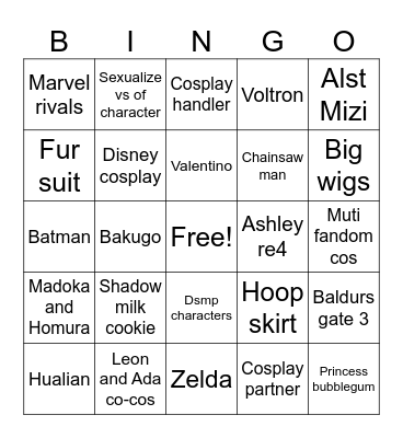Galaxy con 2026 Bingo Card