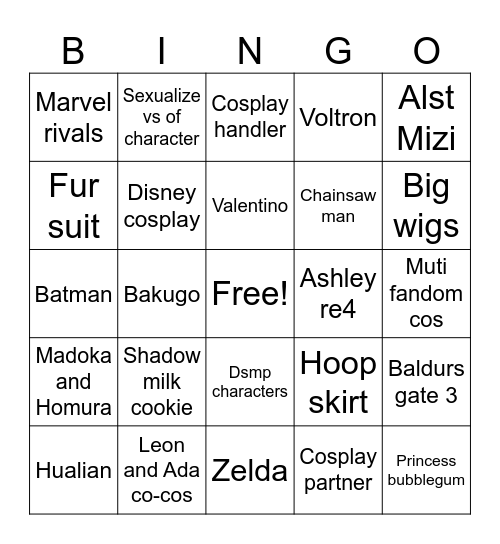 Galaxy con 2026 Bingo Card