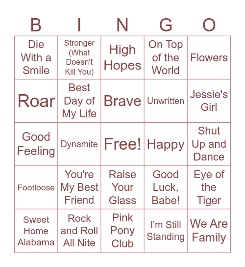 Schwarzkopf Bears...Turn Up the Learning! Bingo Card
