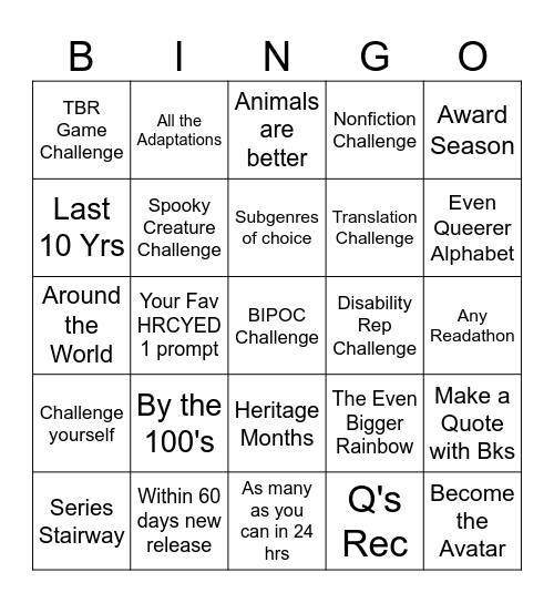 HRCYED 2 Bingo Card