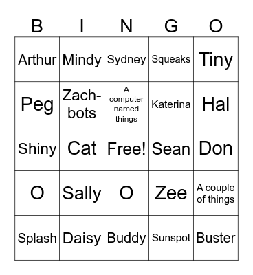 It's on pbs kids! Bingo Card