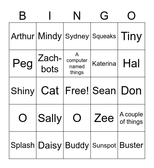 It's on pbs kids! Bingo Card