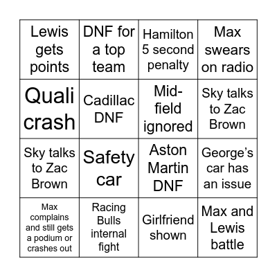 Untitled Bing Bingo Card